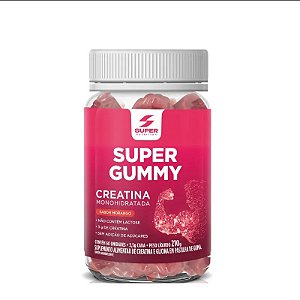 Super Gummy Creatina Morango 60 Gomas 210g - Super Nutrition
