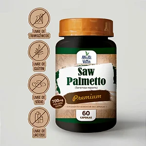 Saw Palmetto 700mg 60 cápsulas - Multivitta