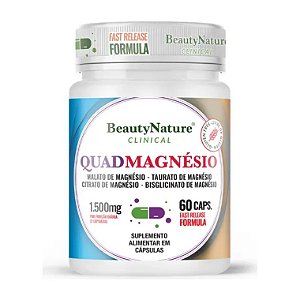 QuadMagnésio 1500mg 60 cápsulas - Beauty Nature
