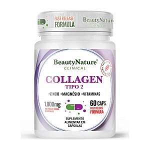 Colágeno Tipo 2 1000mg 60 cápsulas - Beauty Nature