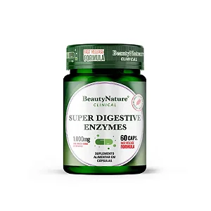 Super Digestive Enzymes 1000mg 60 cápsulas - Beauty Nature