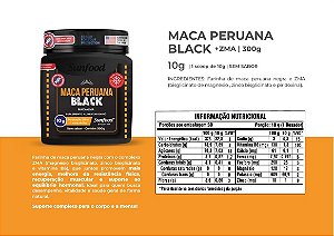 Maca Peruana Black com ZMA em pó 300g - Sunfood Evolution