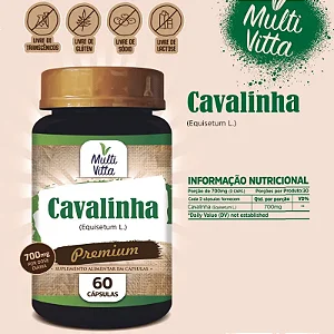 Cavalinha 700mg 60 cápsulas - Multivitta