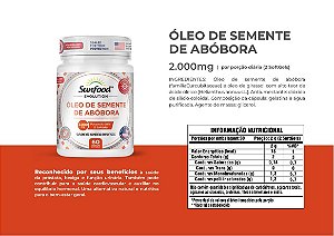 Óleo de Semente de Abóbora 2000mg 60 softgels - Sunfood Evolution