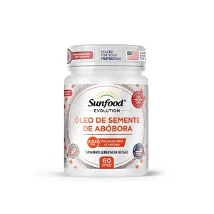 Óleo de Semente de Abóbora Evolution 2000mg 60 softgels - Sunfood