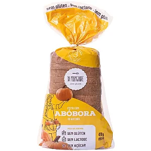 Pão de Abóbora Zero Açúcar sem Glúten e sem Lactose 420g - Di Mangiare