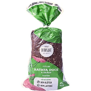 Pão de Batata Doce com Grãos sem Glúten e sem Lactose 420g - Di Mangiare