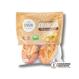 Pãozinho Francês sem Glúten e sem Lactose 90g (2 unidades) - Di Mangiare