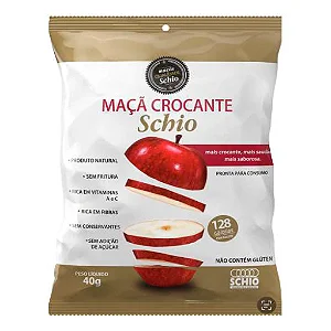 Maçã Desidratada Crocante 40g - Schio