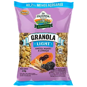 Granola Ameixa, Mamão e Linhaça 230g - Da Fazenda