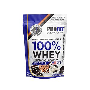100% Whey Concentrate Refil 900g Cookies and Cream - Profit