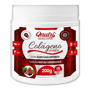 Colágeno Verisol com Ácido Hialurônico Frutas Vermelhas 200g - Qnutri