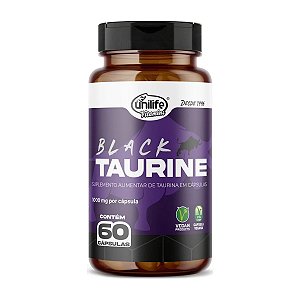 Black Taurine 1000mg 60 cápsulas - Unilife