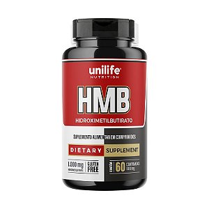 HMB Hidroximetilbutirato 1000mg 60 comprimidos - Unilife