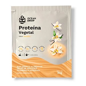 Proteína Vegetal Sachê Baunilha 30g - Ocean Drop