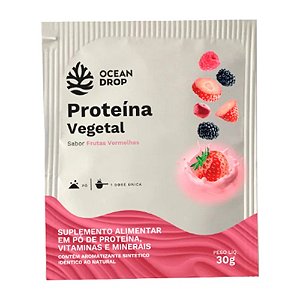 Proteína Vegetal Sachê Frutas Vermelhas 30g - Ocean Drop