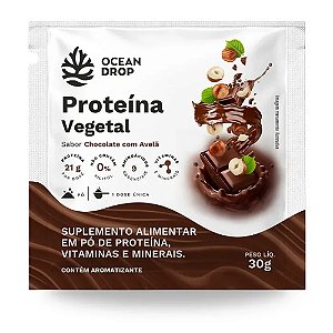 Proteína Vegetal Sachê Chocolate com Avelã 30g - Ocean Drop