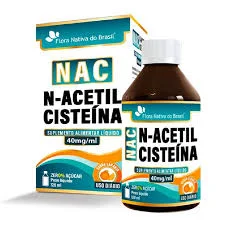 NAC N-Acetilcisteína Líquido 40mg/ml Morango 120ml - Flora Nativa