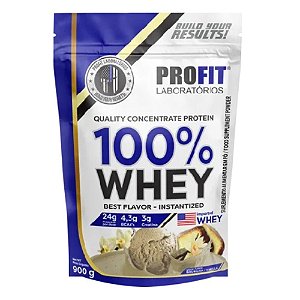100% Whey Concentrado 900g Baunilha - Profit