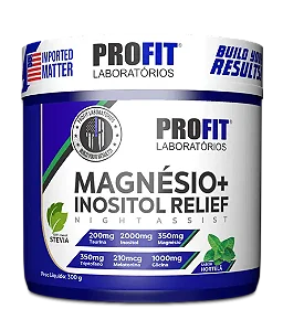 Magnésio com Inositol Relief 300g Sabor Menta - Profit