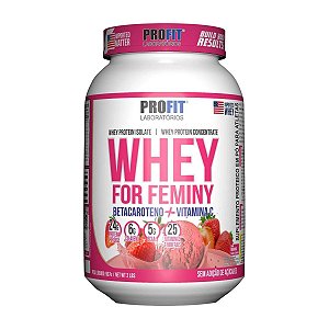 Whey For Feminy Morango 907g - Profit