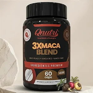 Kit 3x Maca Blend 60 Cápsulas - Qnutri
