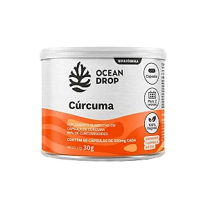 Cúrcuma 500mg 60 Cápsulas - Ocean Drop