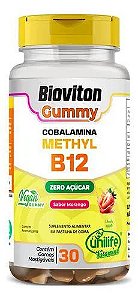 Bioviton Gummy Metil B12 Sabor Morango 30 gomas - Unilife