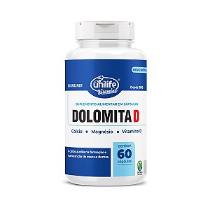 Dolomita D 60 cápsulas - Unilife