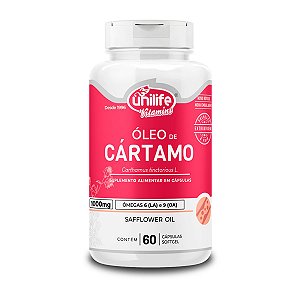 Óleo de Cártamo 1000mg 60 cápsulas - Unilife
