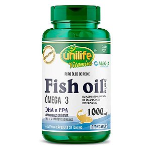 Óleo de Peixe Fish Oil 1000mg 60 cápsulas - Unilife