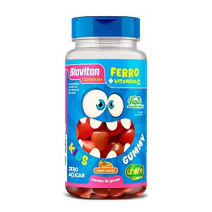 Bioviton Gummy Kids Ferro + Vitamina C Sabor Laranja 30 gomas - Unilife