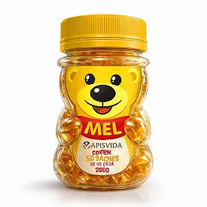 Mel Puro Kids Sachê Pote 200g - Apisvida
