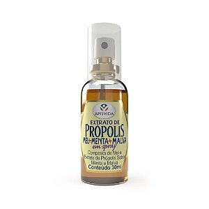 Spray de Própolis com Menta e Malva 30ml - Apisvida