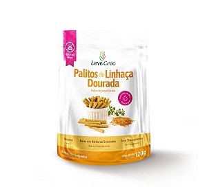 Palitos Linhaça Dourada 120g - Leve Crock