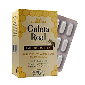 Geleia Real Imunicomplex 350mg 60 cápsulas - Supraervas