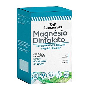 Magnésio Dimalato 60 cápsulas - Supraervas