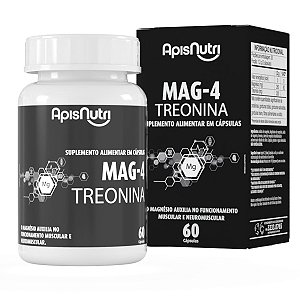Mag-4 Treonina 610mg 60 cápsulas - Apisnutri