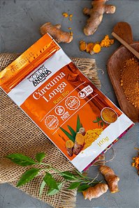 Cúrcuma Longa Raiz Bio Vegana sem Glúten 100g - Color Andina