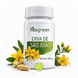 Erva de São João 500mg 60 cápsulas - Fito Green