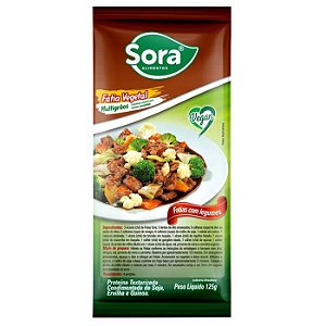 Fatias de Soja Carne Vermelha 125g - Sora