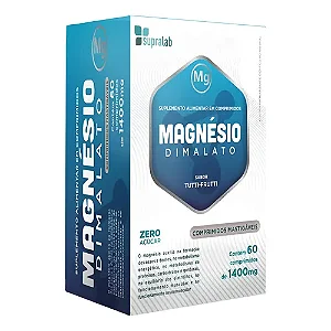 Magnésio Dimalato 1400mg Tutti Frutti 60 comprimidos - Supralab
