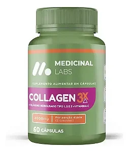 Collagen 3x 2000mg 60 cápsulas - Medicinal Labs