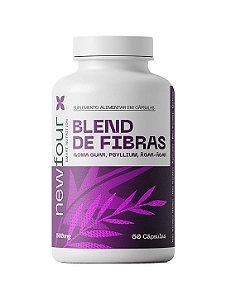 Blend Fibras (Goma Guar, Psyllium e Ágar-Ágar) 500mg 60 cápsulas - New Four
