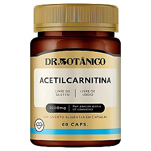 Acetilcarnitina 1000mg 60 cápsulas - Dr. Botânico