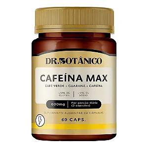 Cafeína Max (Café Verde + Guaraná + Cafeína) 1500mg 60 cápsulas - Dr. Botânico