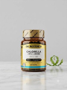 Chlorella + Vitamina C + Cromo 900mg 60 cápsulas - Dr. Botânico