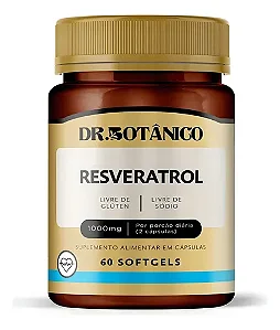 Resveratrol 1000mg 60 softgels - Dr. Botânico