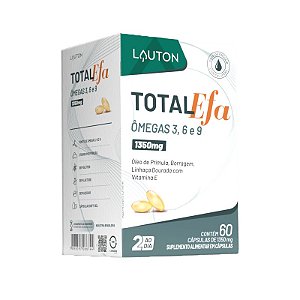 Total EFA Ômega 3, 6 e 9 60 cápsulas - Lauton