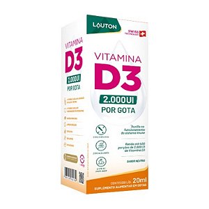 Vitamina D3 Pura em Gotas 20ml - Lauton